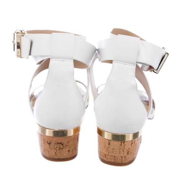 Michael Kors White leather ankle strap sandals - Picture 4 of 13